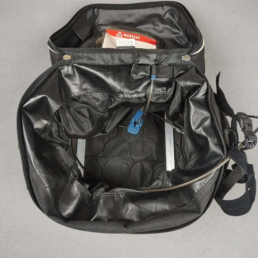 Pacsafe Exomesh Anti Theft Travel Bag Duffle Trunk Large Rigid Black Cable Lock